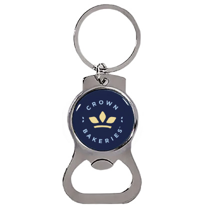 Circle Bottle Opener Keychain 