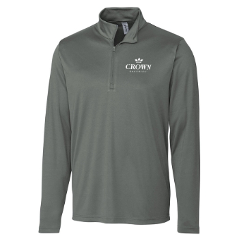 Clique Spin Solution-dyed Performance Interlock Mens Half Zip 