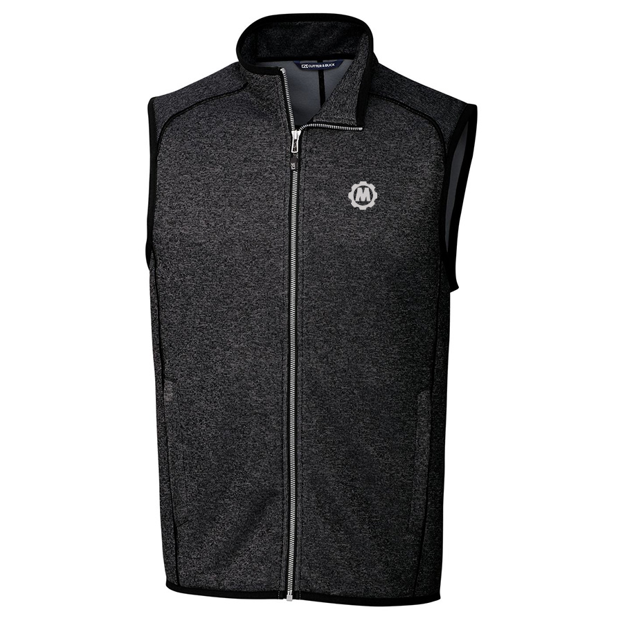 Mainsail Sweater-Knit Mens Full Zip Vest 