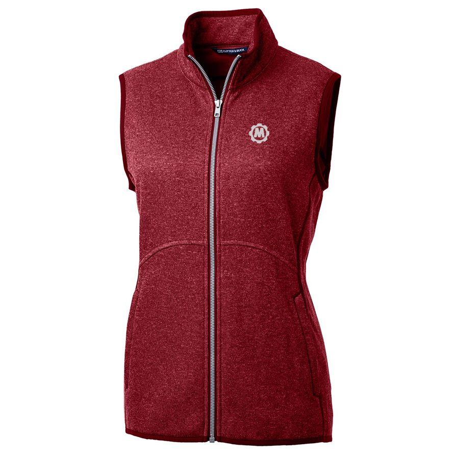 Mainsail Sweater Knit Womens Full Zip Vest 