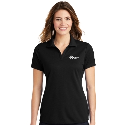 Ladies PosiCharge® RacerMesh® Polo - MT3-Black-WL